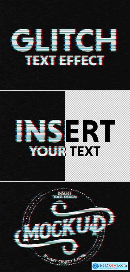 Glitch Text Effect Mockup 323064846