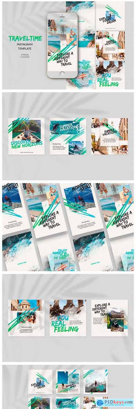 Travel Time Instagram Templates 2894579