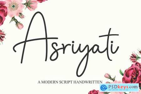 Asriyati - Modern Script Handwritten Font