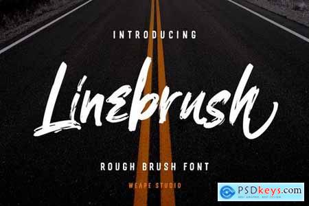 Linebrush - Rough Brush Font