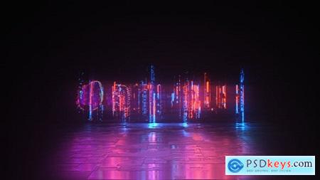 Cyber Glitch - Neon Logo Reveal 23839826