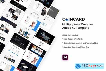 CoinCard - Creative Multipurpose Adobe XD Template