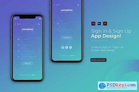 Loginpag Login - App Design Template