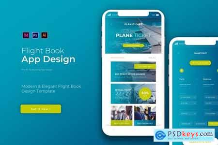 Flight Book - App Design Template