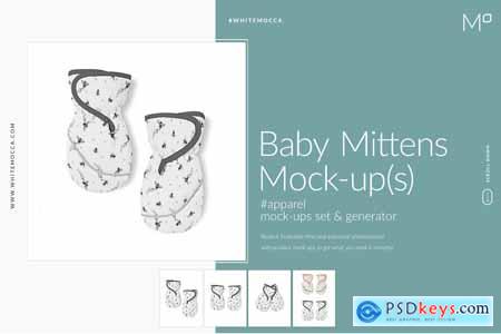 Baby Mittens Mock-ups Set -4543509