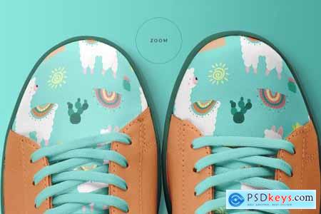 Top View Trendy Sneakers Mockup 4424441