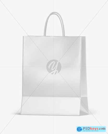Matte Shopping Bag w- Rope Handles 55819