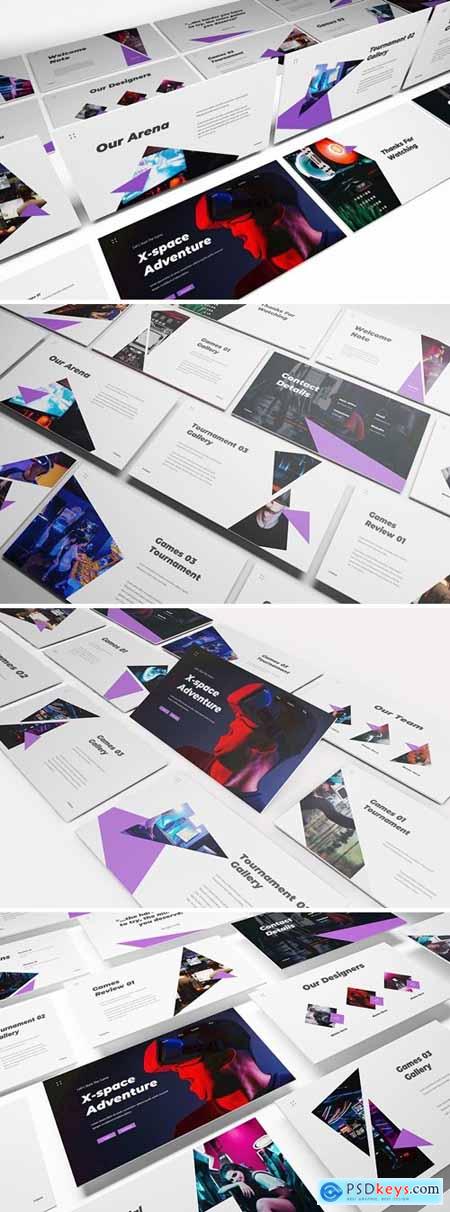 Gaming Powerpoint, Keynote and Google Slides Templates