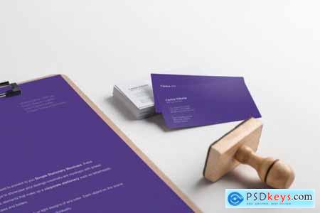 A4 Clipboard, Business Cards Mockup 4492944