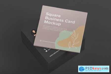Square Business Cards Mockup 01 4528583
