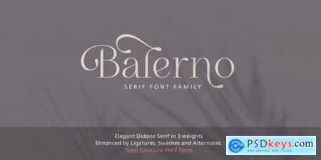 Balerno Serif Complete Family