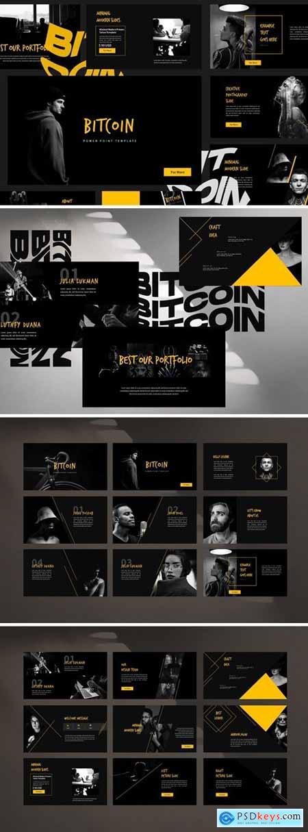 Bitcoin Business Powerpoint, Keynote and Google Slides Templates