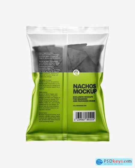 Matte Bag With Black Nachos Mockup 55940