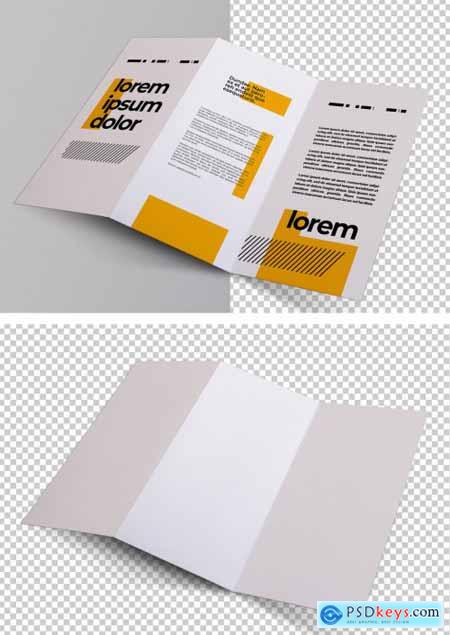 Trifold Brochure Perspective Mockup 317592071