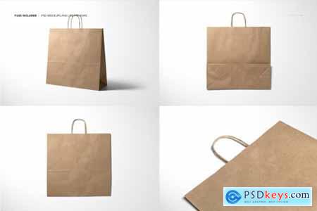 Download Creativemarket Kraft Shopping Paper Bag 4 Mockup 4559710
