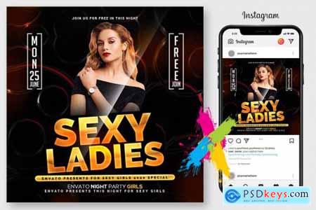 Sexy Ladies Flyer Template 4546901