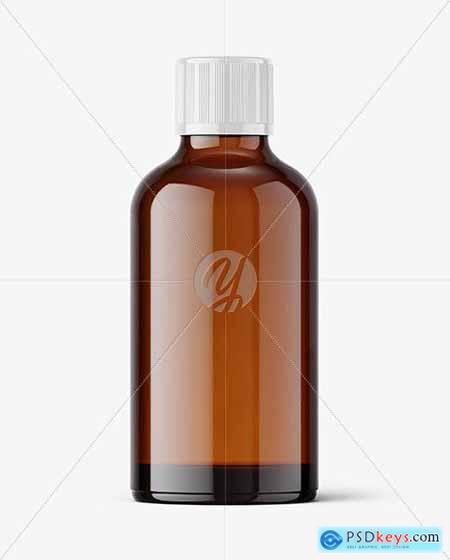 pharmacy Amber Glass Bottle Mockup 55423