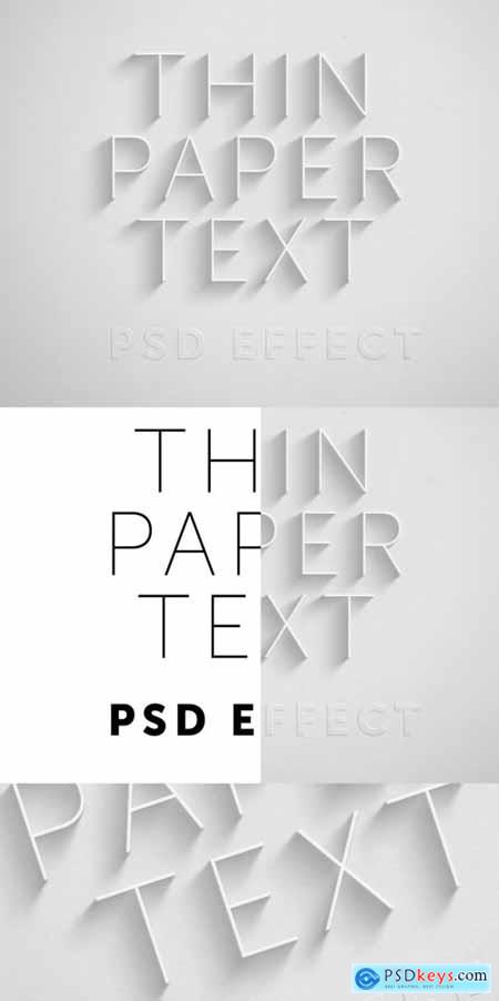 Paper Text Effect Mockup with Deep Shadow 324640011