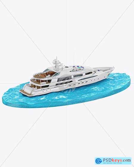 Yacht w-water Mockup 56029