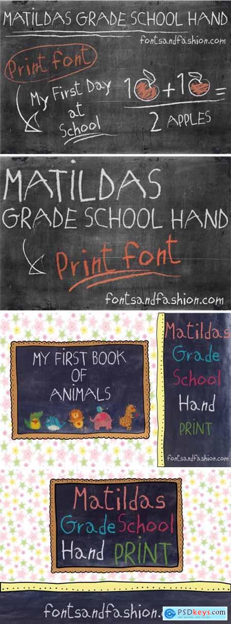 Matildas Grade School Hand Print