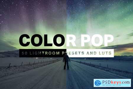 50 Color Pop Lightroom Presets LUTs 4579726