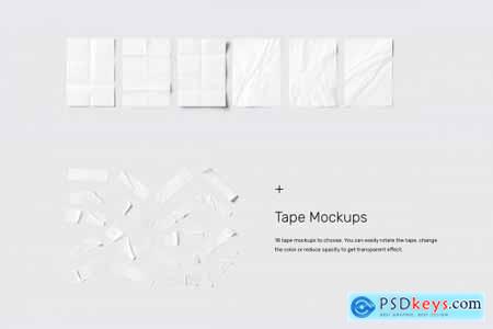 Folded Paper Mockups 4610821