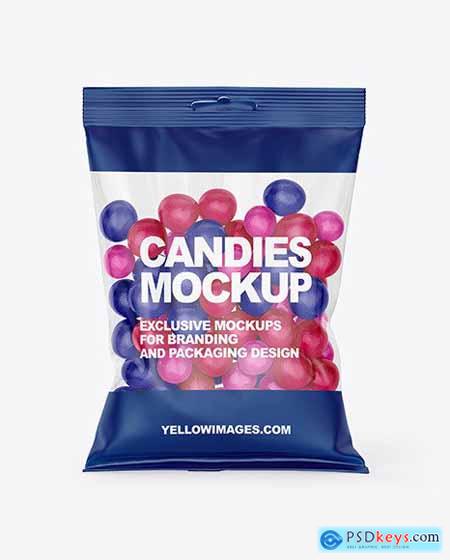 Bag With Candies Mockup 56048