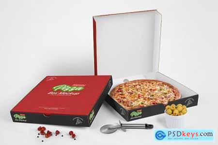 Pizza Box Mockups - Set of 5 Mockups 480682