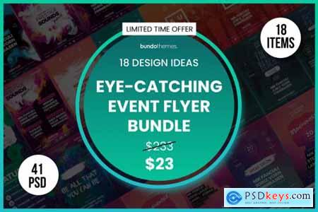 18 Eye-Catching Event Flyer Bundle 4569477