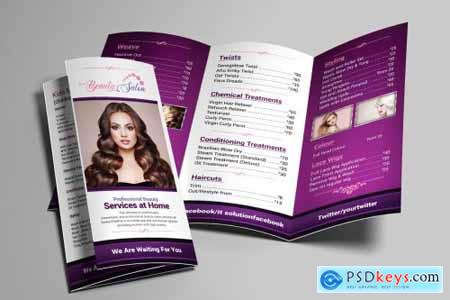 Beauty Salon Trifold Brochure 4443143