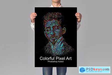 Colorful Pixel Art Action 4487565