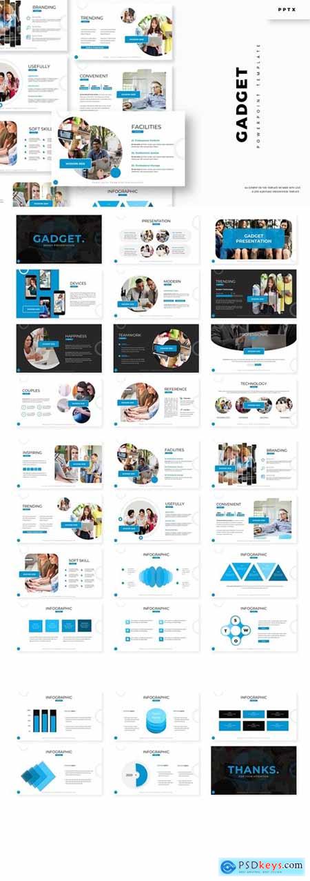 Gadget Powerpoint, Keynote and Google Slides Templates