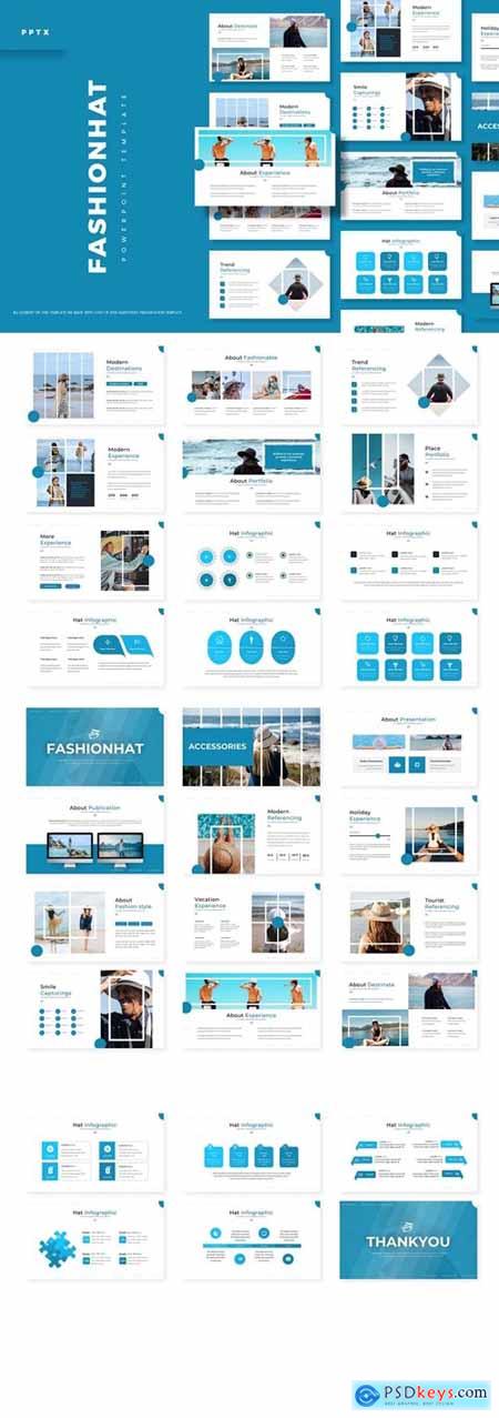 FashionHat Powerpoint, Keynote and Google Slides Templates
