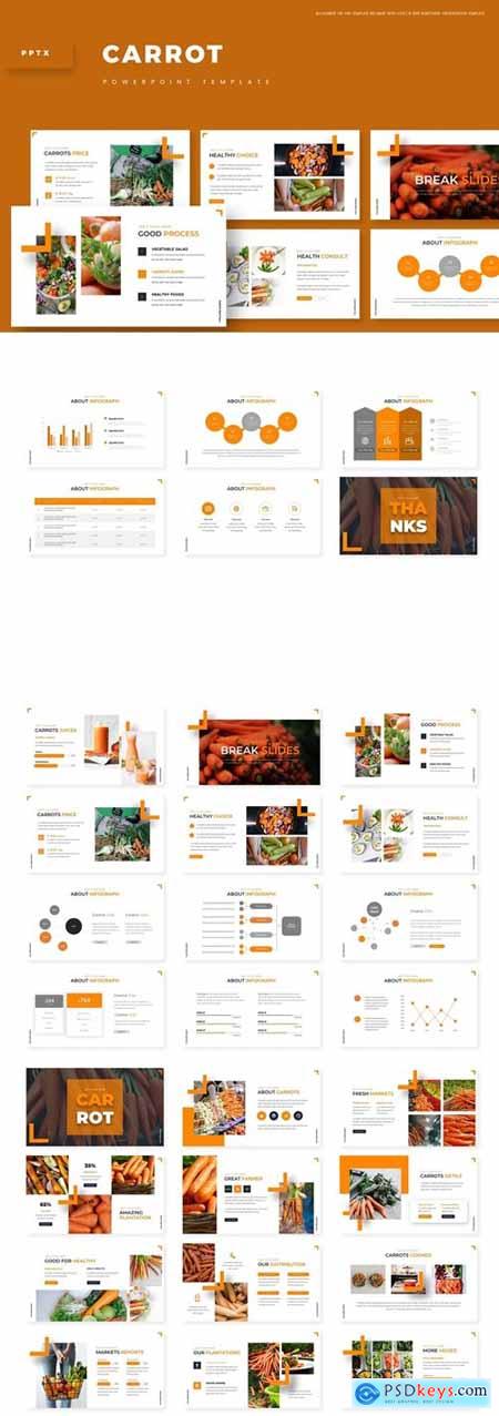 Carrot Powerpoint, Keynote and Google Slides Templates