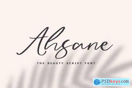 Ahsane - The Beauty Script Font
