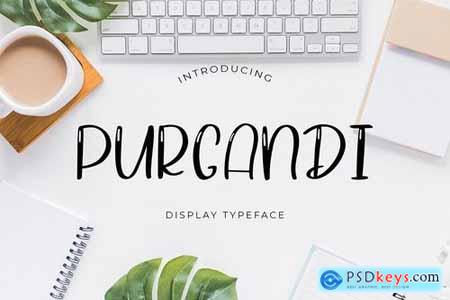 Purgandi Display Font