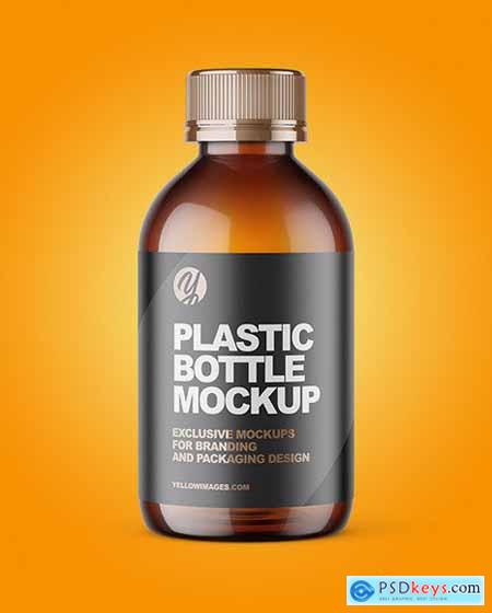 Download 200ml Amber Plastic Bottle Mockup 55926 » Free Download Photoshop Vector Stock image Via Torrent ...