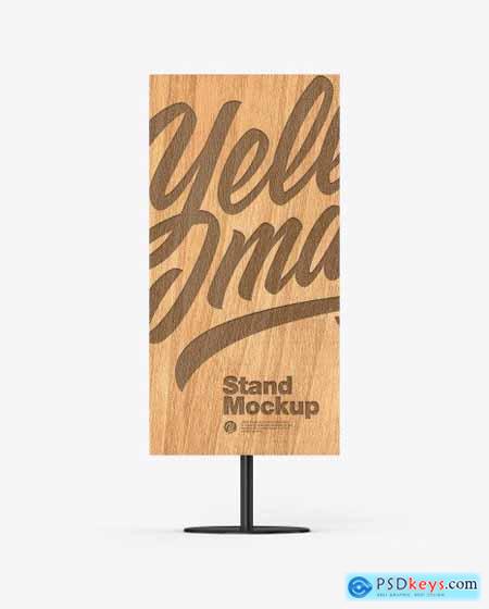 Wooden Stand Mockup 56321