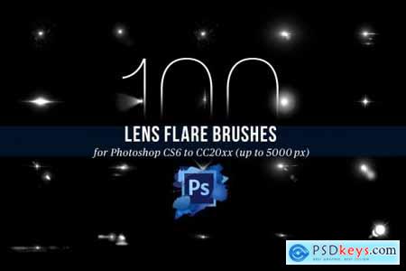 100 PS Lens Flares Brushes Vol 2 4443134