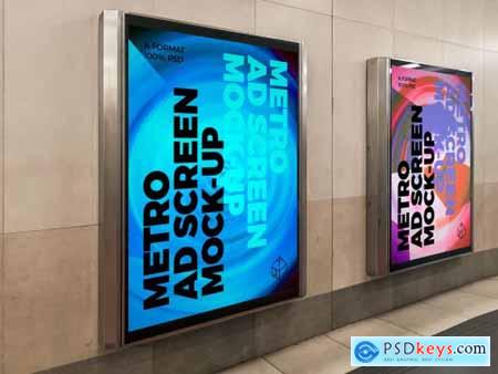 Metro Ad Screen Mock-Ups 8 (v.3) 4604251