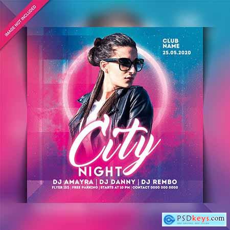 City party flyer template