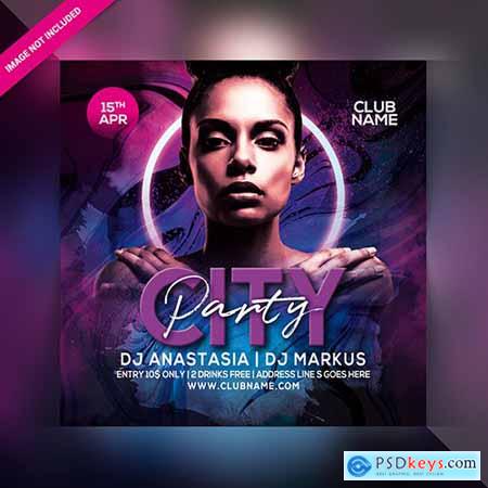 City party flyer template