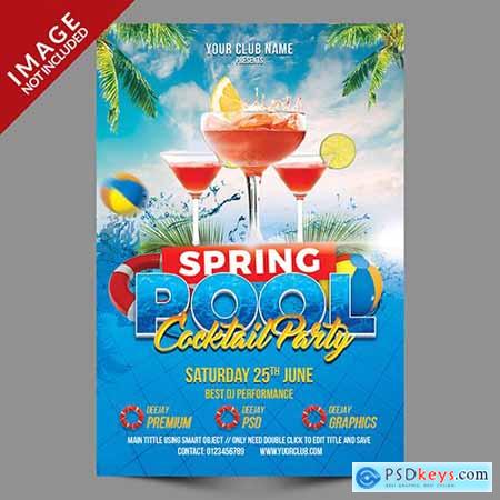Spring pool cocktail party template