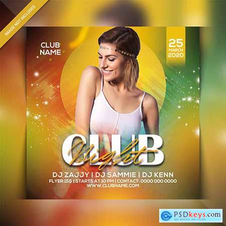 Club night party flyer