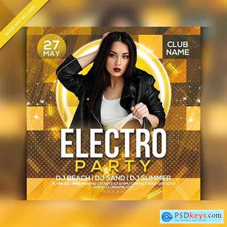 Electric party night flyer