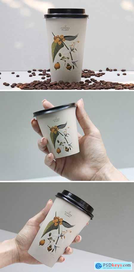 Coffee Beans Cup Mockup
