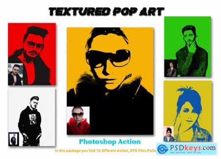 Textured Pop Art Photoshop Action 4578289