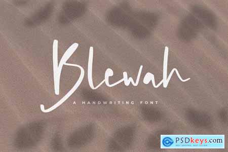Blewah - A Handwriting Font