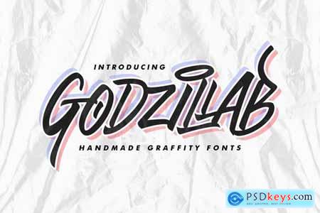 Godzillab - Handmade Graffity Font