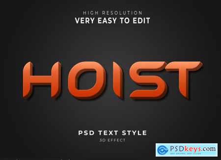 Hoist amazing 3d text effect
